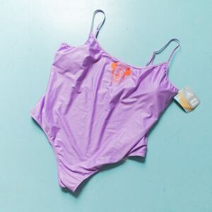 NWT Disney Purple Orange Minnie Mouse One Piece Swimsuit Size US 2X